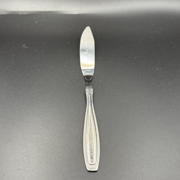 Oneida Vista Stainless Steel Set Of 1 Sugar Spoon 1 Butter Knife VTG Flatware - Picture 3 of 7